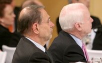 McCain, right, during today's security conference (Courtesy Photo)