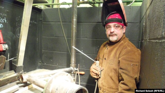 Mark Fouse, 45, is a former insurance salesman who's about to complete a six-month welding program.