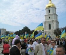 Ukraine – Independence day celebrations in the square of St. Sophia cathedral, Kyiv, 24Aug2006