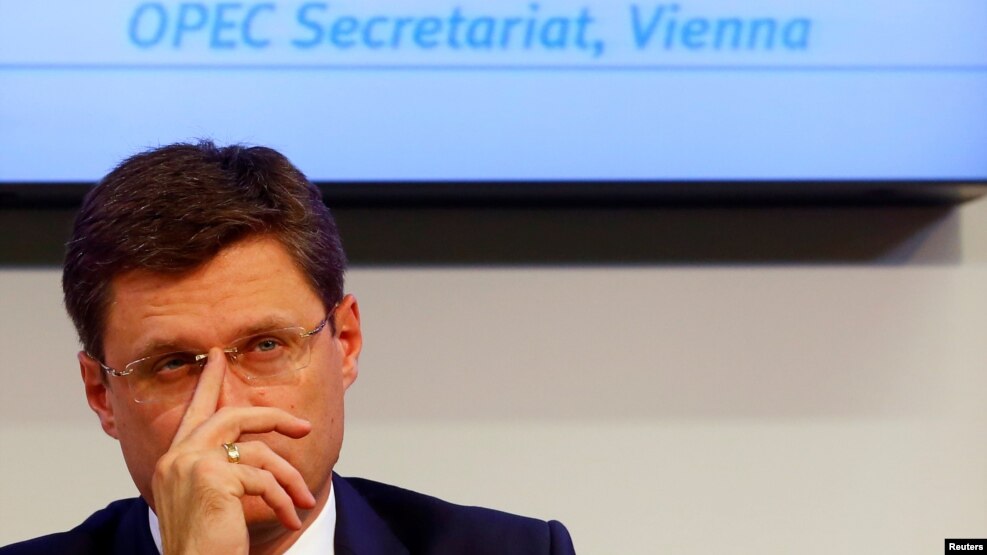 Russian Energy Minister Aleksandr Novak represents the only major oil producer outside OPEC that has committed publicly so far to output cuts.