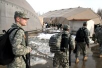 Soldiers at the U.S. facility at Manas (file photo) (USDoD)