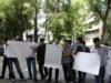 Tajiks In Bishkek Picket Uzbek Embassy