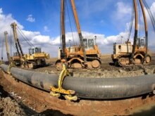 Kazakhstan -- Middle Asia-Center gas pipeline under construction, 17Apr2007