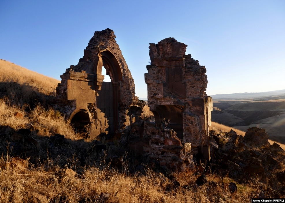 Remnants of the Mausoleum of Child Princes in Ani. A little over a century ago, as the Ottoman Empire began to crumble, Armenians -- a Christian minority in a Muslim empire -- were viewed as a fifth column, sympathetic to their fellow Christians in the Russian empire.