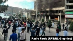 Tensions have been high in the mainly ethnic-Kurdish town of Mahabad in Iran after the suspicious death of a chambermaid sparked an outbreak of violence on the city's streets. 15