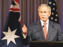 President Bush at the APEC summit in Sydney (epa)