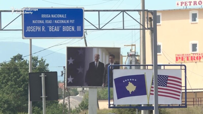 Biden Opens Kosovo Street Named After Son