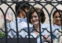 Cherie Blair during her visit to St. Petersburg (AFP)