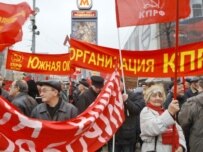 Demonstrators mark human rights day in Moscow in December, 2006 (ITAR-TASS)