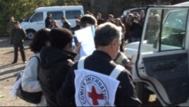 Armenia - Telman Aliyev, an Azerbaijani civilian who crossed into Armenia, is sent back to Azerbaijan, 30Nov2012.