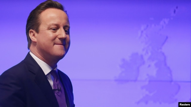 Prime Minister David Cameron after his speech on the European Union in central London on January 23.