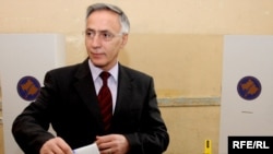 Kosovo's acting President Jakup Krasniqi