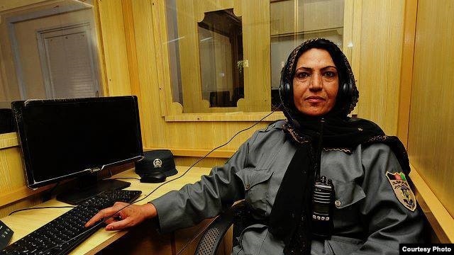 Helmand police officer Lieutenant Nigar in an undated courtesy photo. 