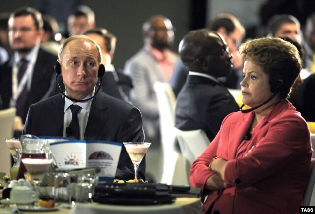 Владимир Путин и президент Бразилии Дилма Русефф