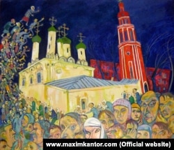 Картина Максима Кантора "Крестный ход"
