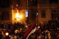 The U.S. Embassy in Belgrade stands just several hundred meters from the Serbian Interior Ministry's headquarters (Beta News Agency)