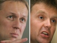 Lugovoi (left) and the late Litvinenko (AFP)