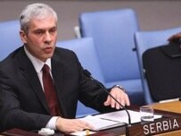 Serbian President Boris Tadic at the UN meeting (AFP)