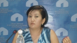 Zabila Mataeva, mother of the slain woman, at a press conference on August 5