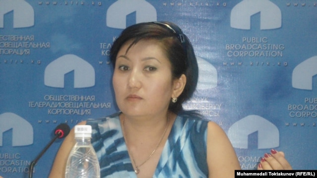 Zabila Mataeva, mother of the slain woman, at a press conference on August 5