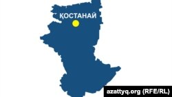 Қостанай облысының аумақтық картасы (Көрнекі сурет).