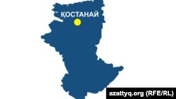 Қостанай облысының аумақтық картасы (Көрнекі сурет).