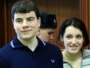 Nikita Tikhonov and Yevgenia Khasis in a Moscow courtroom last month