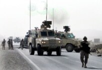 Canadian troops outside Kandahar in August 2006 (epa)