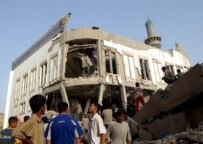 Shi'ite mosque in Ba'qubah damaged in early August (file photo) (epa)
