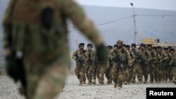 Грузинские военнослужащие на учениях под Тбилиси. Иллюстративное фото.