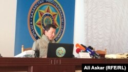Нұрғали Білісбеков - Қазақстан ұлттық қауіпсіздік комитеті (ҰҚК) төрағасының орынбасары. Ақтөбе, 12 шілде 2016 жыл.