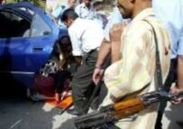 The scene of the assassinations in Baghdad