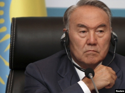 Kazakh President Nursultan Nazarbaev, 'leader of the nation,' budding personality cult.