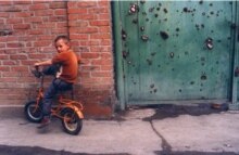Chechnya -- a boy in Grozny, 2004