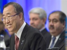 Sweden -- UN Secretary-General Ban Ki-Moon at UN Iraq Compact Annual Review Conference in Stockholm, 29May2008