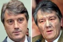 Yushchenko, before and after (AFP)