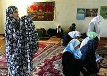 Azerbaijan - women praying in Baku mosque