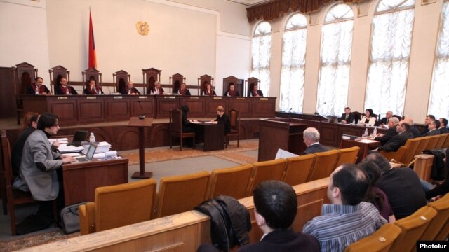 Armenia -- The Constitutional Court opens hearings on opposition presidential candidate Raffi Hovannisian's appeal, 11Mar2013.