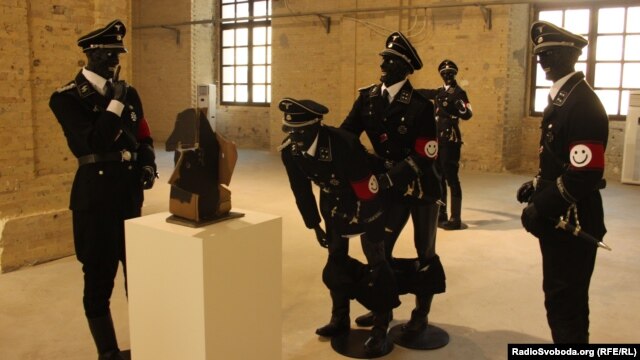 The Chapman brothers presented their shocking imagery in Kyiv earlier this year.