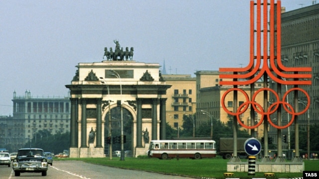 Олимпиада алдындағы Кутузов проспектісі. Мәскеу, 8 шілде 1980 жыл.