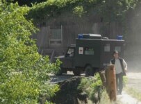 A Georgian military ambulance in the Kodori Gorge on July 26 (InterPressNews)