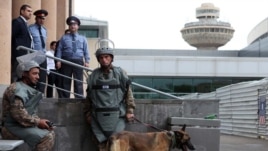 Armenian security forces during an operation at a Yerevan airport (archive photo)