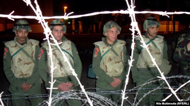 Under a presidential decree, Egypt's military has assumed joint responsibility with police for security.