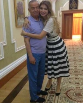 Гульнара Каримова с отцом. Дата фото неизвестна