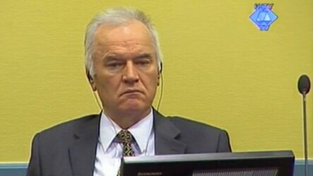 Ratko Mladić pred sudom u Hagu