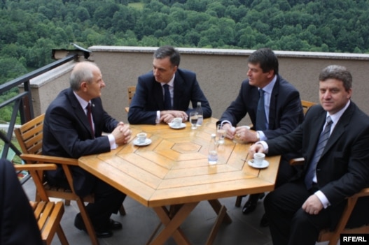 Lideri četiri države na skupu u Prizrenu, 26. juni 2010