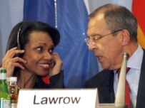 Rice (left) will meet with Sergei Lavrov, among others (file photo) (epa)