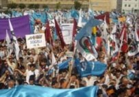 An opposition demonstration in Baku (file photo)