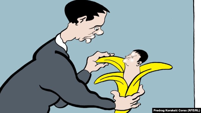 Karikatura Predraga Koraksića Coraxa