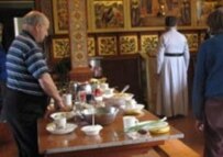 The monastery's refectory (RFE/RL)